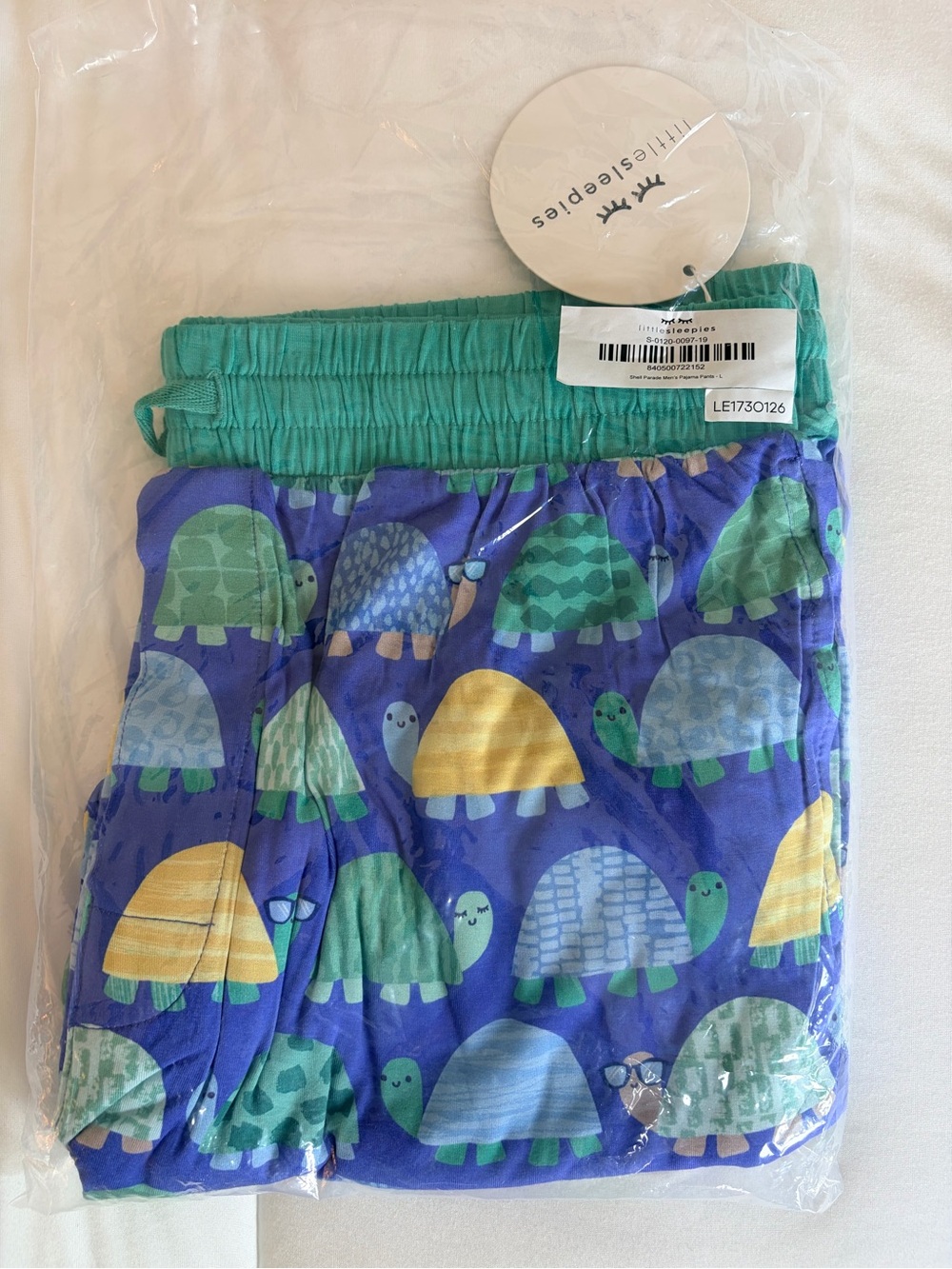 Little Sleepies Shell Parade Men’s Pajama Pants (Large) NWT